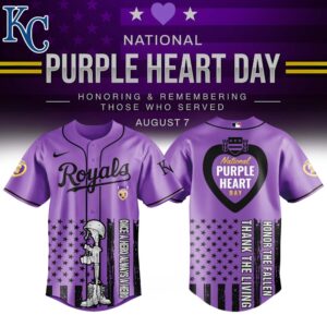 Kansas City Royals x National Purple Heart Day Special Edition Jersey