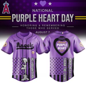 Los Angeles Angels x National Purple Heart Day Special Edition Jersey
