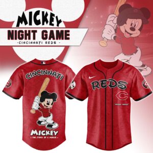 Cincinnati Reds x Disney Mickey Mouse Night Game Special Edition Jersey