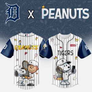 Detroit Tigers x Peanuts Snoopy And The Commissioner's Trophy Special Edition Jersey