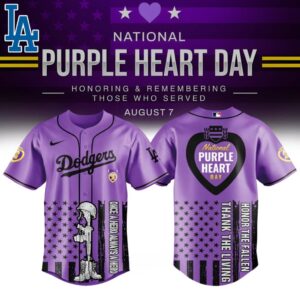 Los Angeles Dodgers x National Purple Heart Day Special Edition Jersey