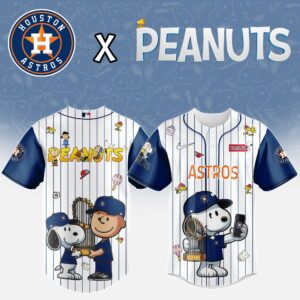 Houston Astros x Peanuts Snoopy And The Commissioner's Trophy Special Edition Jersey
