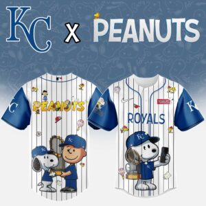 Kansas City Royals x Peanuts Snoopy And The Commissioner's Trophy Special Edition Jersey