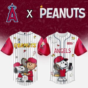 Los Angeles Angels x Peanuts Snoopy And The Commissioner's Trophy Special Edition Jersey