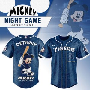 Detroit Tigers x Disney Mickey Mouse Night Game Special Edition Jersey