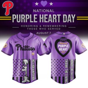 Philadelphia Phillies x National Purple Heart Day Special Edition Jersey