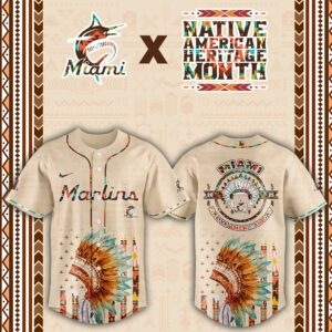 Miami Marlins x Native American Day Special Edition Jersey