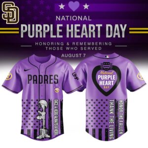 San Diego Padres x National Purple Heart Day Special Edition Jersey