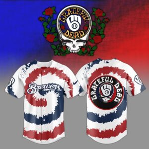 Milwaukee Brewers x Grateful Dead V2 Special Edition Jersey