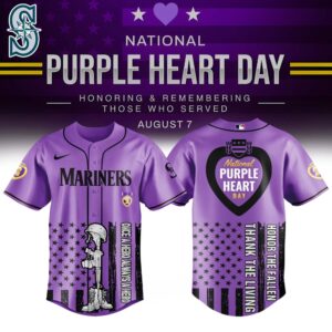 Seattle Mariners x National Purple Heart Day Special Edition Jersey