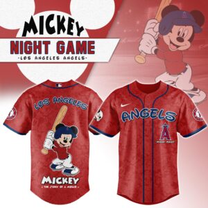 Los Angeles Angels x Disney Mickey Mouse Night Game Special Edition Jersey