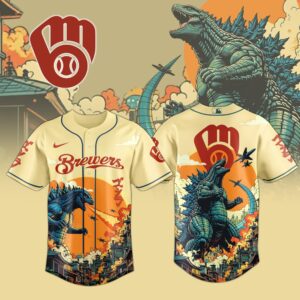 Milwaukee Brewers x Godzilla Kaiju Special Edition Jersey