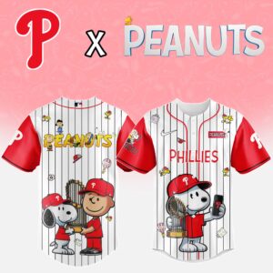 Philadelphia Phillies x Peanuts Snoopy And The Commissioner's Trophy Special Edition Jersey