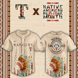 Texas Rangers x Native American Day Special Edition Jersey