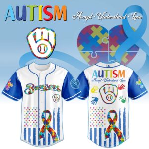 Milwaukee Brewers x Autism Awareness Special Edition Jersey