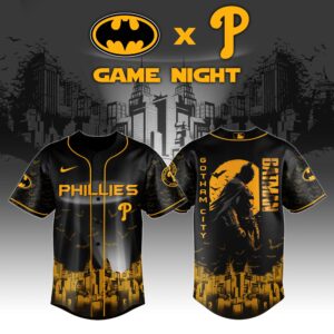 Philadelphia Phillies x Batman Night Game Special Edition Jersey