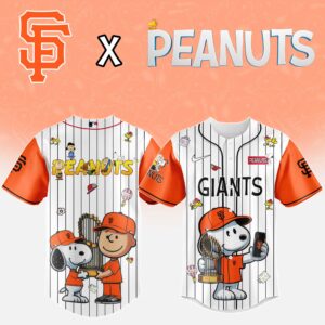 San Francisco Giants x Peanuts Snoopy And The Commissioner's Trophy Special Edition Jersey
