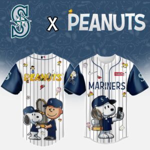 Seattle Mariners x Peanuts Snoopy And The Commissioner's Trophy Special Edition Jersey