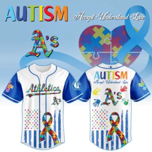 Oakland Athletics x Autism Awareness Special Edition Jersey