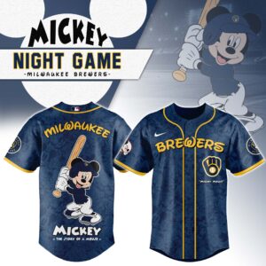 Milwaukee Brewers x Disney Mickey Mouse Night Game Special Edition Jersey