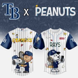 Tampa Bay Rays x Peanuts Snoopy And The Commissioner's Trophy Special Edition Jersey
