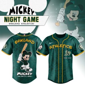 Oakland Athletics x Disney Mickey Mouse Night Game Special Edition Jersey