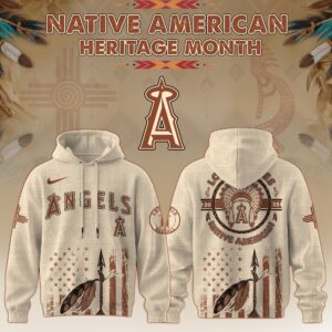 Los Angeles Angels x Native American Heritage Month Special Edition Unisex Hoodie