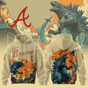 Atlanta Braves x Godzilla Kaiju Special Edition Unisex Hoodie