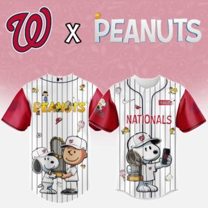 Washington Nationals x Peanuts Snoopy And The Commissioner's Trophy Special Edition Jersey