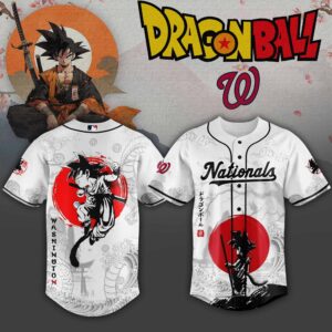 Washington Nationals x Dragon Ball Japanese Style Special Edition Jersey