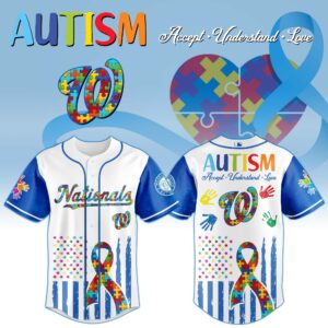 Washington Nationals x Autism Awareness Special Edition Jersey