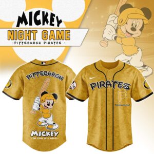 Pittsburgh Pirates x Disney Mickey Mouse Night Game Special Edition Jersey