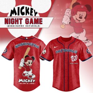 Washington Nationals x Disney Mickey Mouse Night Game Special Edition Jersey