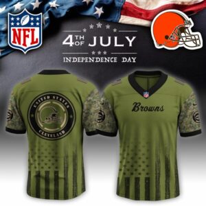 Cleveland Browns x US Military 4th Of July Special Edition NFL Jersey