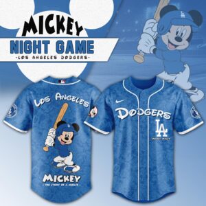 Los Angeles Dodgers x Disney Mickey Mouse Night Game Special Edition Jersey