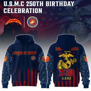 Los Angeles Chargers x 250 Years Anniversary US Marine Corps U.S.M.C Special Edition Unisex Hoodie