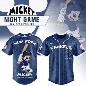 New York Yankees x Disney Mickey Mouse Night Game Special Edition Jersey