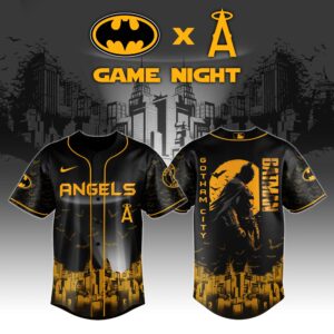 Los Angeles Angels x Batman Night Game Special Edition Jersey