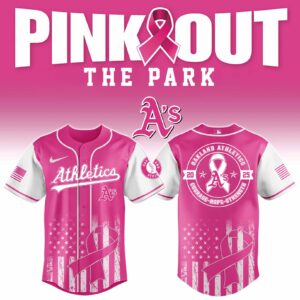 Oakland Athletics x Pink Out Breast Cancer Special Edition Jersey