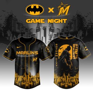 Miami Marlins x Batman Night Game Special Edition Jersey