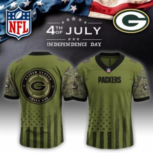 Green Bay Packers x US Military 4th Of July Special Edition NFL Jersey