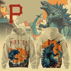 Pittsburgh Pirates x Godzilla Kaiju Special Edition Unisex Hoodie