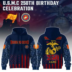 Tampa Bay Buccaneers x 250 Years Anniversary US Marine Corps U.S.M.C Special Edition Unisex Hoodie