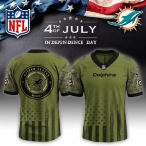 Miami Dolphins x US Military 4th Of July Special Edition NFL Jersey