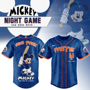 New York Mets x Disney Mickey Mouse Night Game Special Edition Jersey