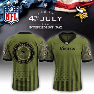 Minnesota Vikings x US Military 4th Of July Special Edition NFL Jersey