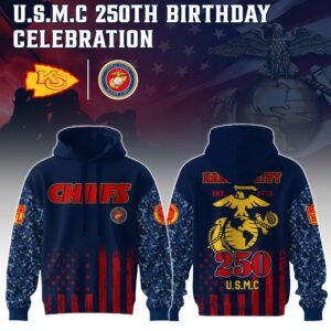Kansas City Chiefs x 250 Years Anniversary US Marine Corps U.S.M.C Special Edition Unisex Hoodie