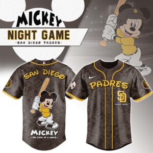San Diego Padres x Disney Mickey Mouse Night Game Special Edition Jersey