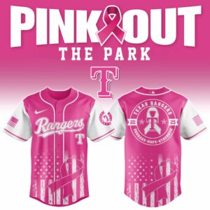 Texas Rangers x Pink Out Breast Cancer Special Edition Jersey