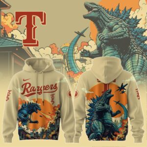 Texas Rangers x Godzilla Kaiju Special Edition Unisex Hoodie